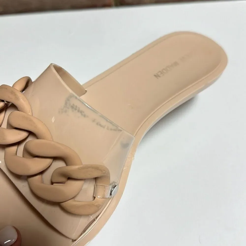 STEVE MADDEN One Band Jelly Sandals Ciela Blush Size 8